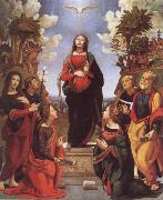 Piero di Cosimo Immaculate Conception and Six Saints Spain oil painting artist
